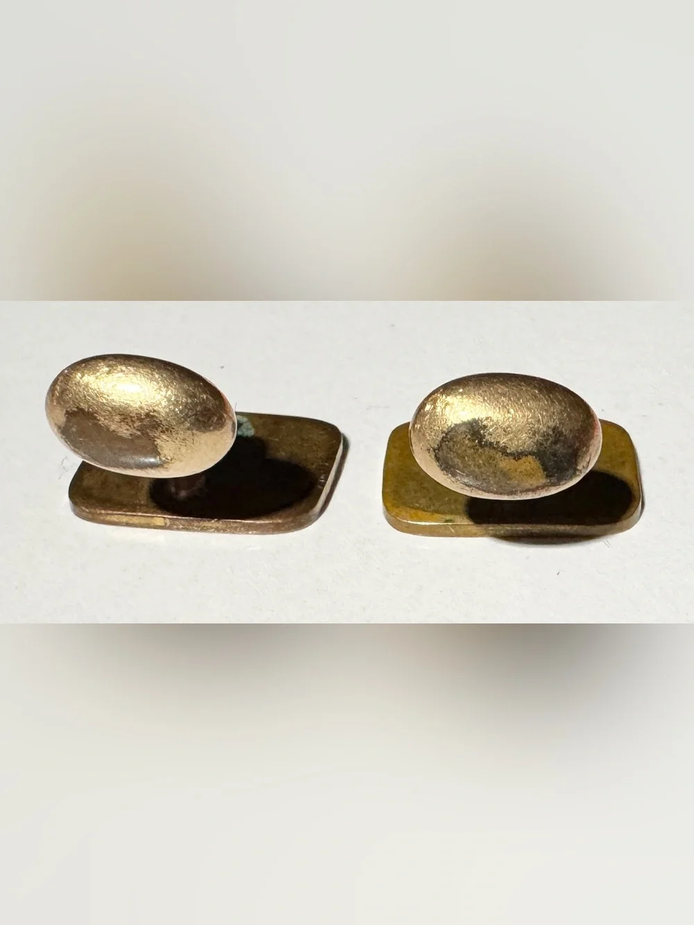 Antique GLPCO Bean-Back Cufflinks – Gold Plate Co., c. 1890–1910